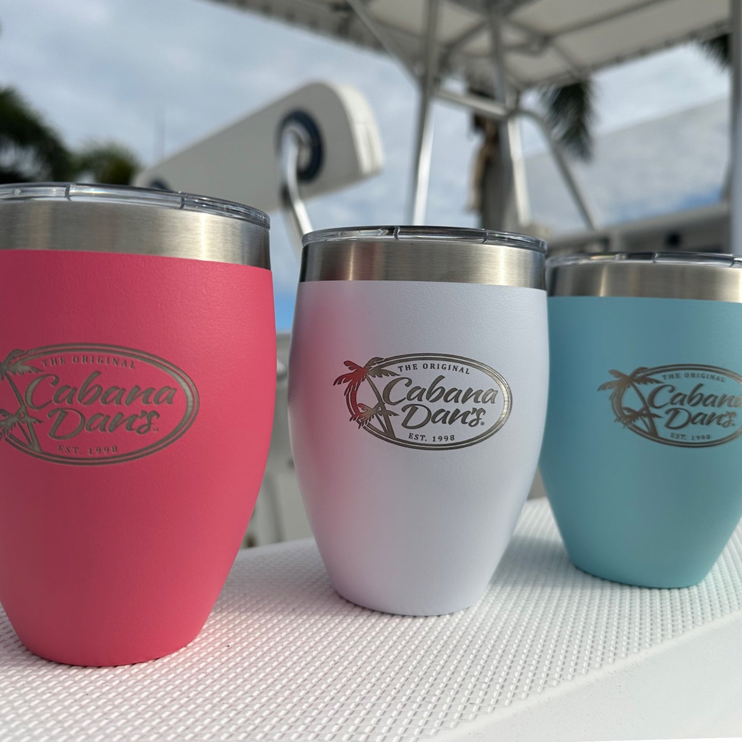 Cabana Dan's Stemless Wine Transport Vessel - Coral