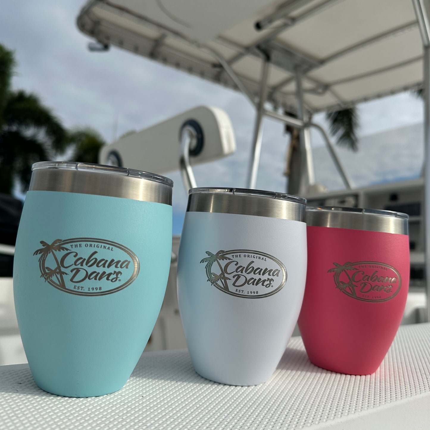 Cabana Dan's Stemless Wine Transport Vessel - Coral