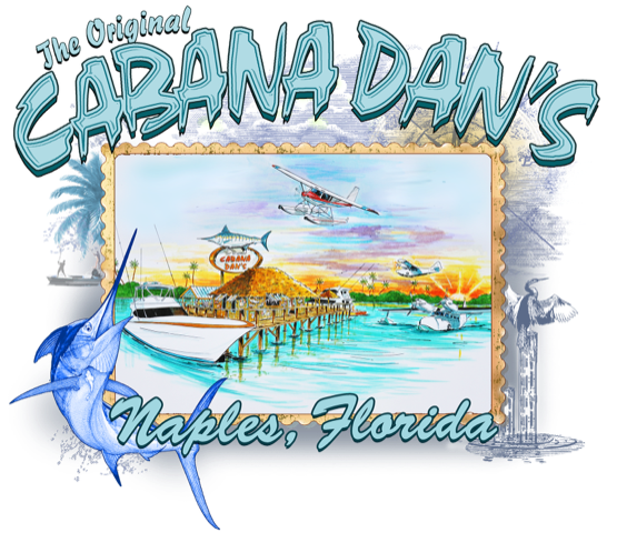 Cabana Dan's By Plane or Sea Tee