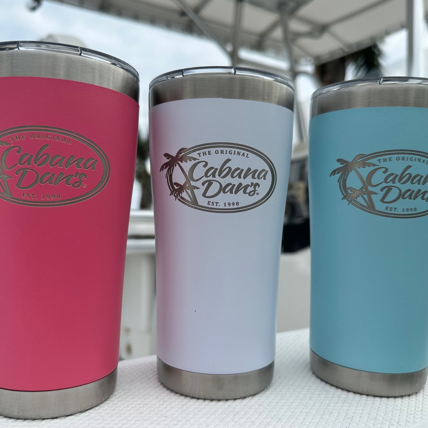 Cabana Dan's 20oz Beverage Transport Vessel - White