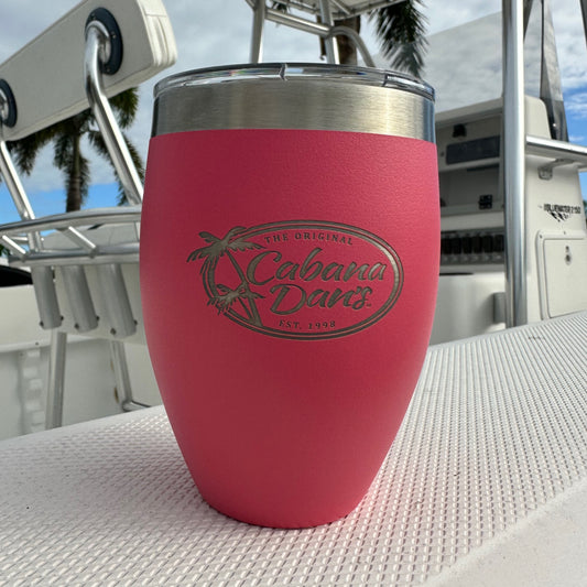 Cabana Dan's 12oz Beverage Transport Vessel - Coral