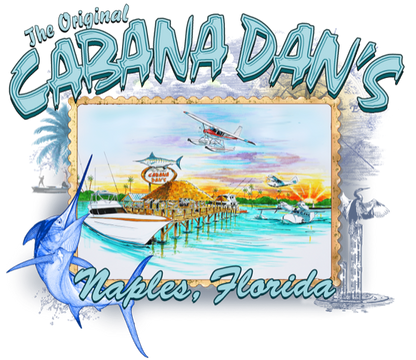 Cabana Dan's By Plane or Sea Tee