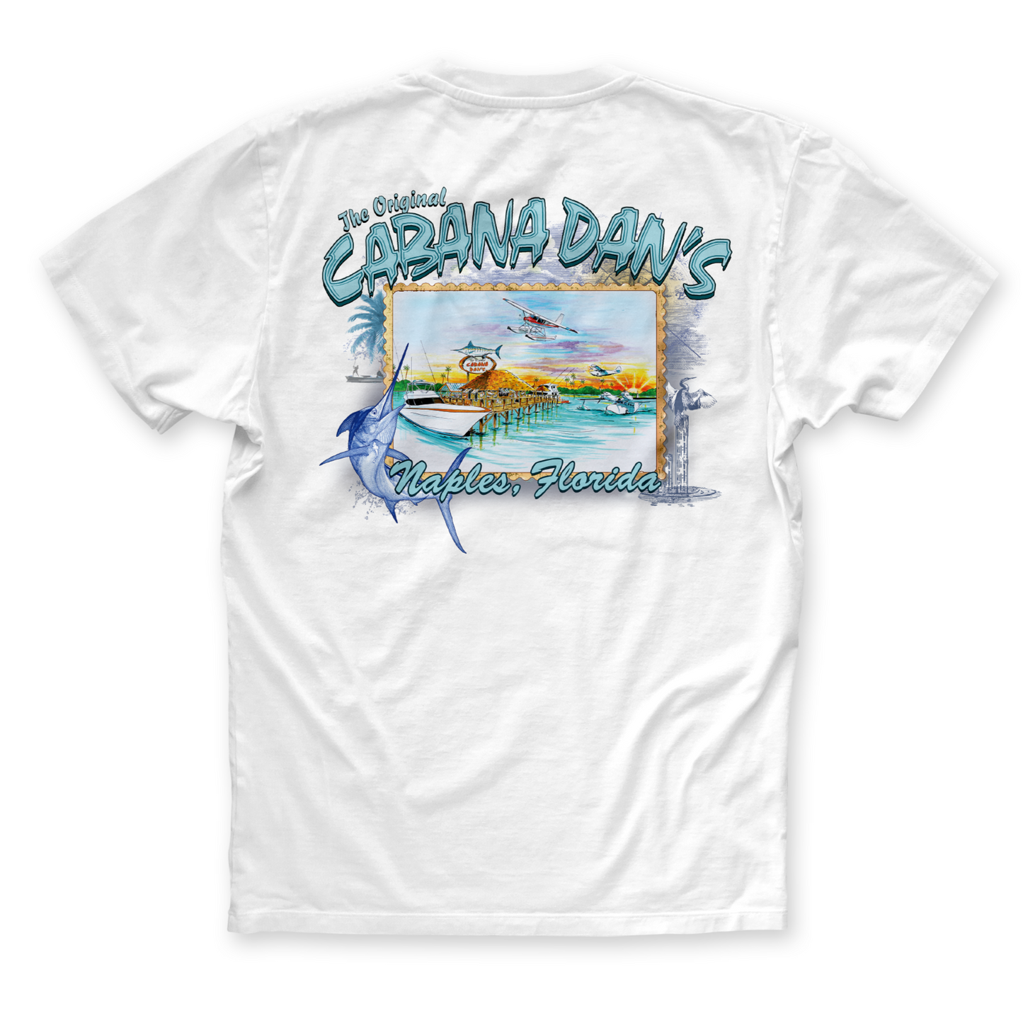 Cabana Dan's By Plane or Sea Tee