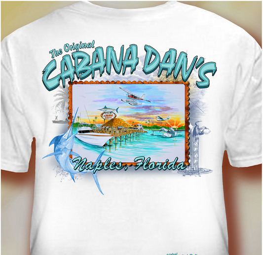 Cabana Dan's By Plane or Sea Tee