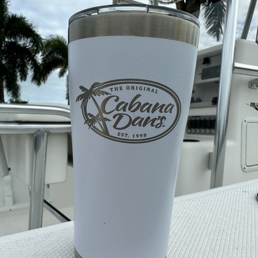 Cabana Dan's 20oz Beverage Transport Vessel - White